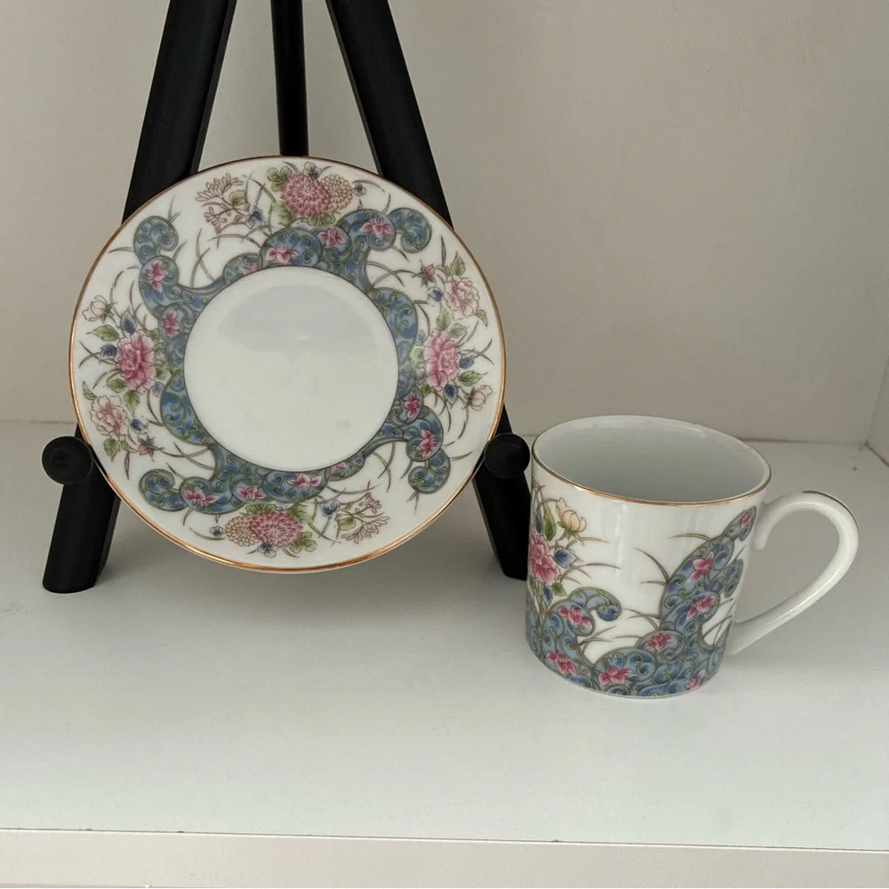 NWT Vintage Laudel for Macy’s Porcelain Made in Japan Demitasse Tea Cup/Saucer